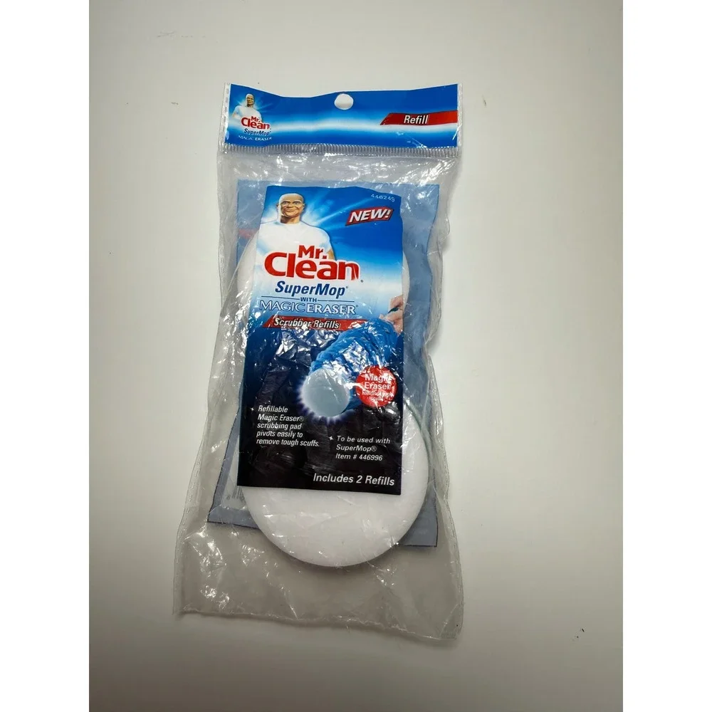 Mr‎ Clean SuperMop Magic Eraser Scrubber Refills 2 Pack 446996